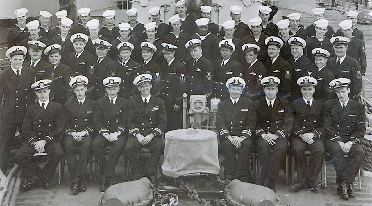 Enlarged Photo of 1950 USS Spangler Crew - Bottom Half